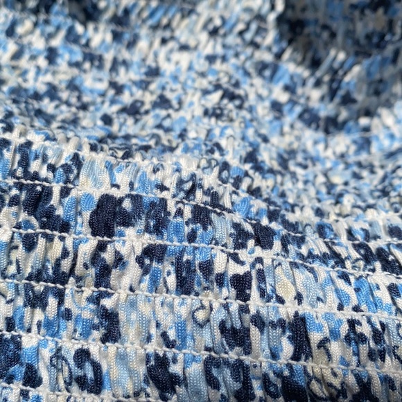 Ardene Blue Flower Print Tube Top - Picture 3 of 3